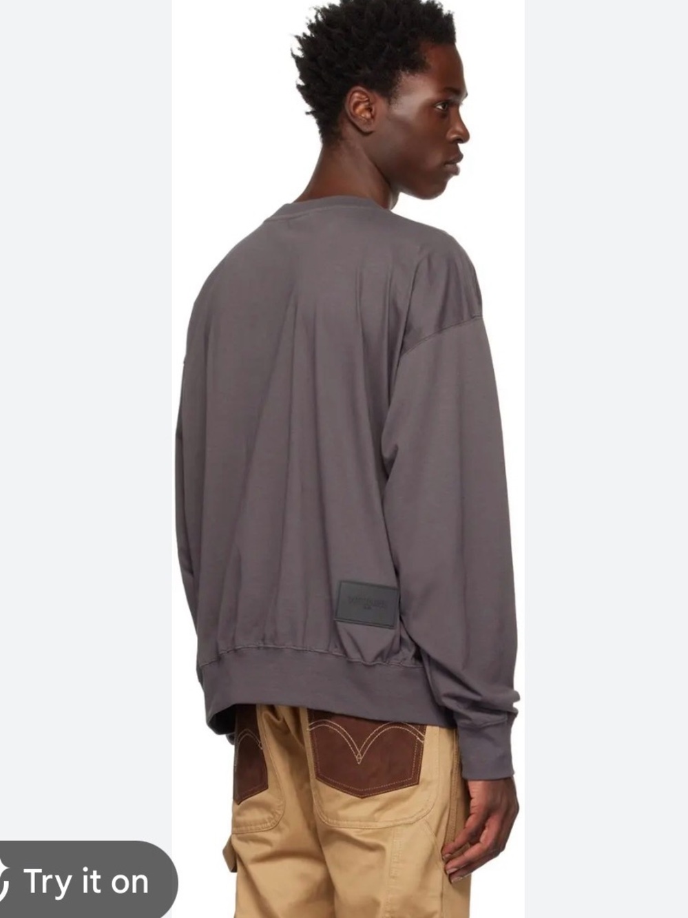 We11done oversized crewneck sweatshirt size L